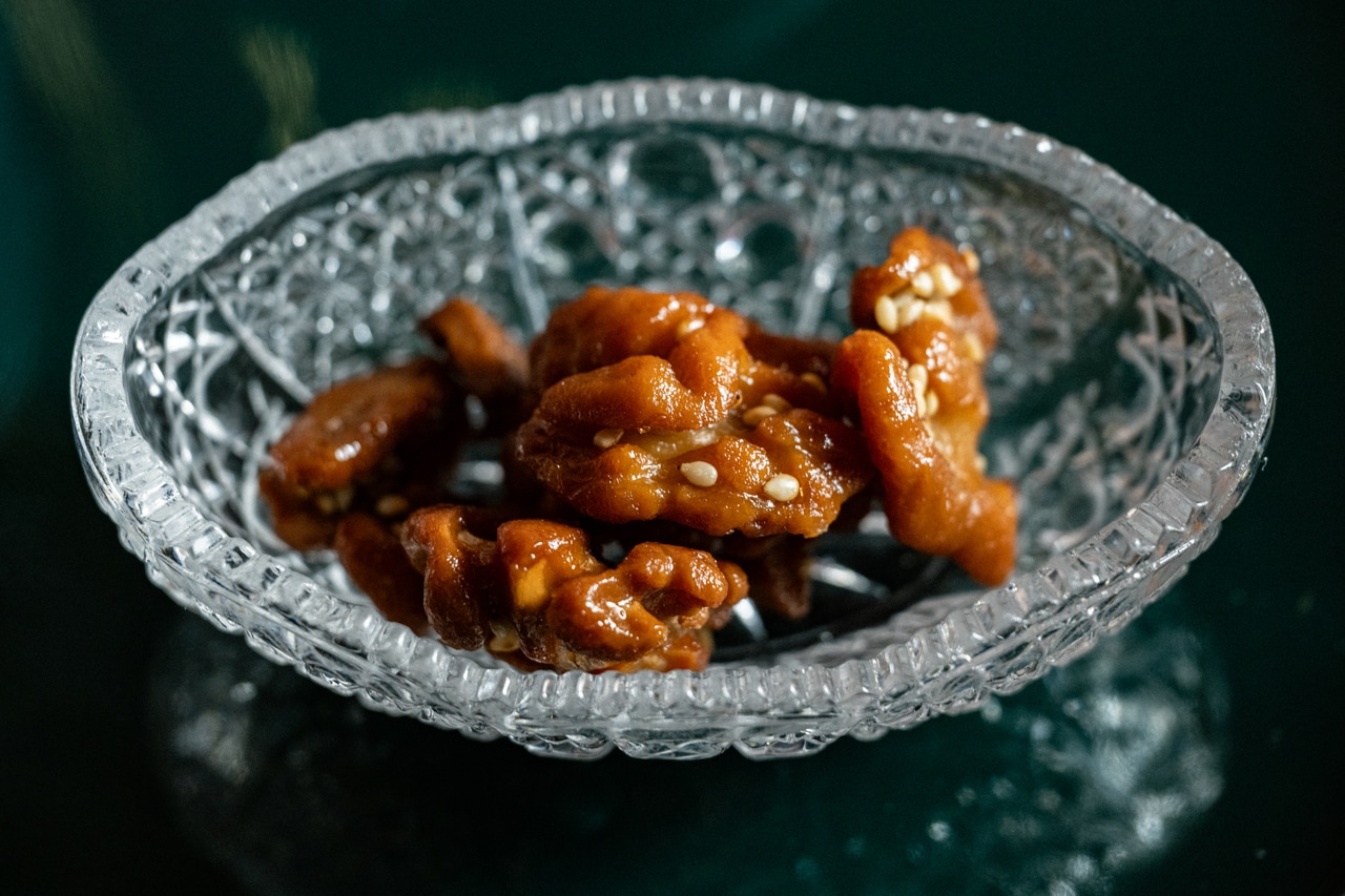 「胡桃の飴炊き」。