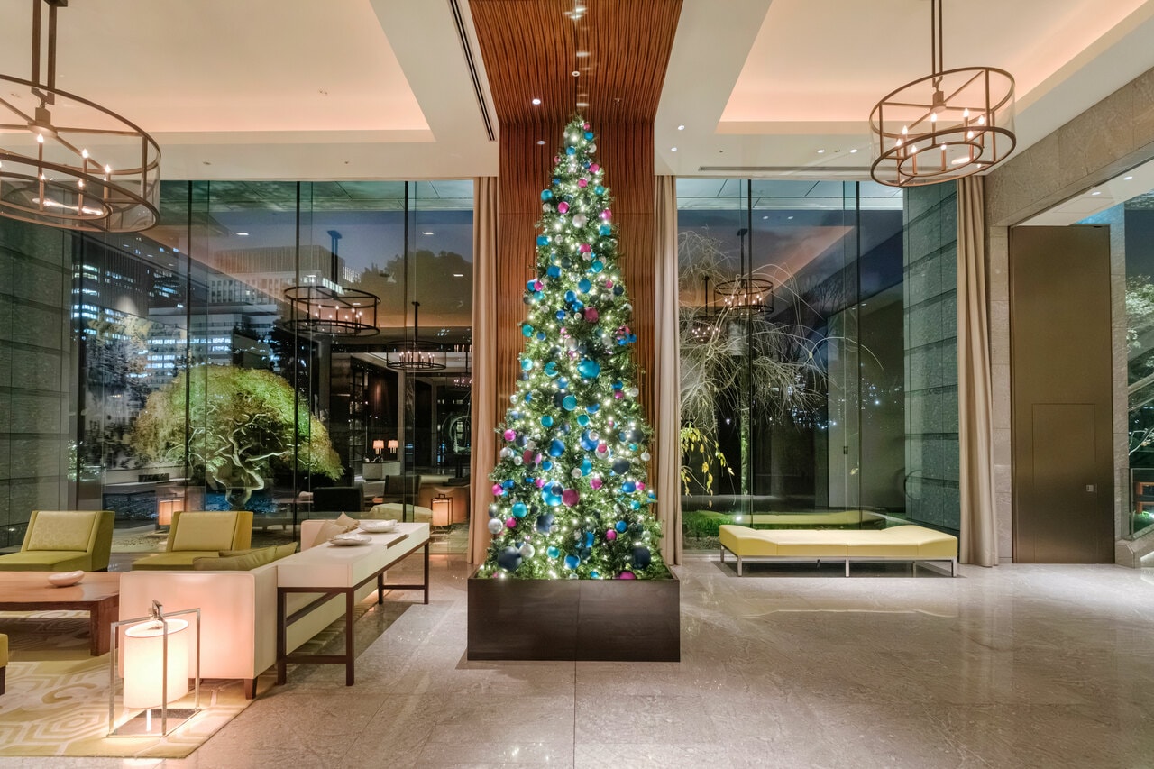 パレスホテル東京のクリスマスツリー。