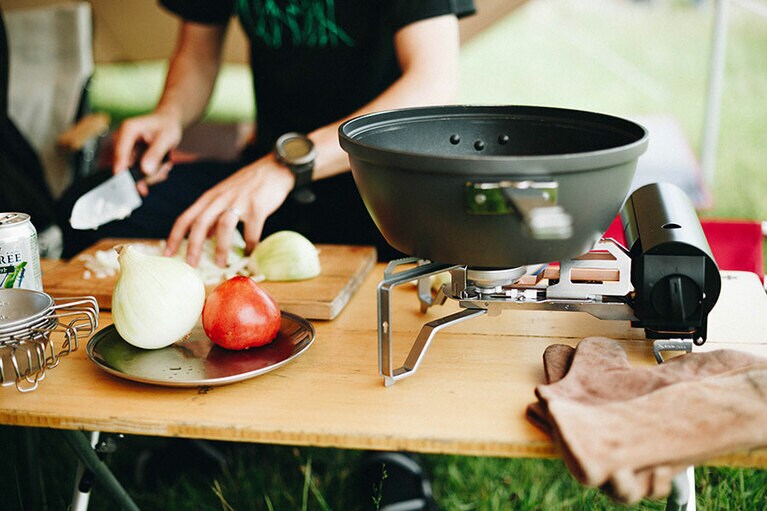 スノーピーク「HOME＆CAMP バーナー ブラック」12,100円。