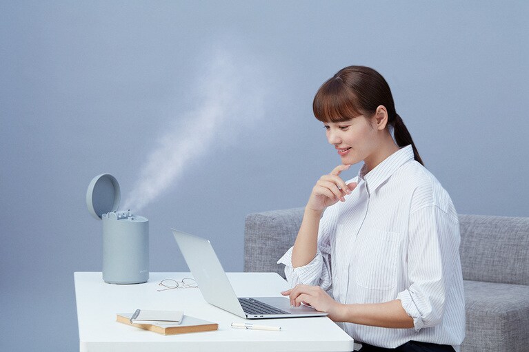 仕事しながらスチームを浴びて時間短縮も。