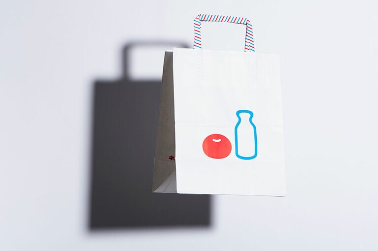 キムラミルクのショッパー。