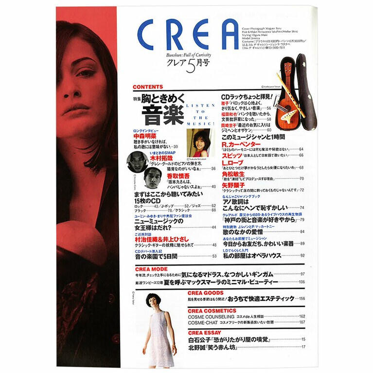 1996年5月号目次。