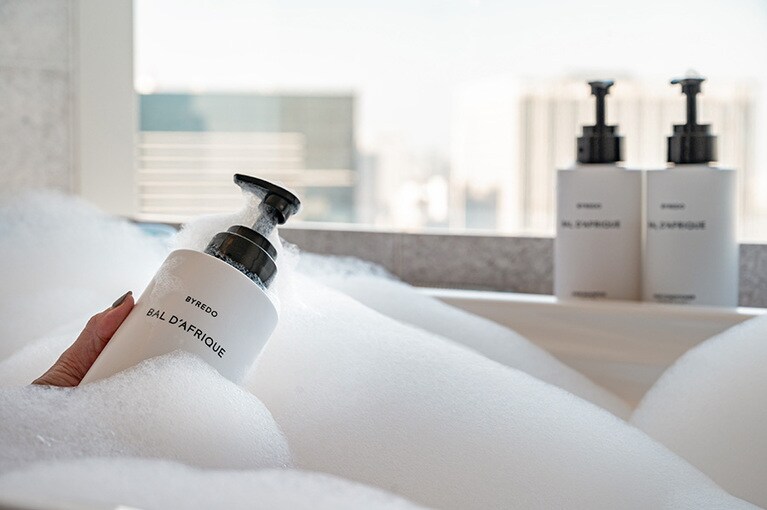 客室アメニティは北欧生まれの「バイレード」。