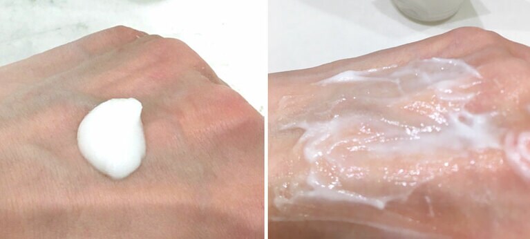 チューブ式でテクスチャーはぽってりしています。