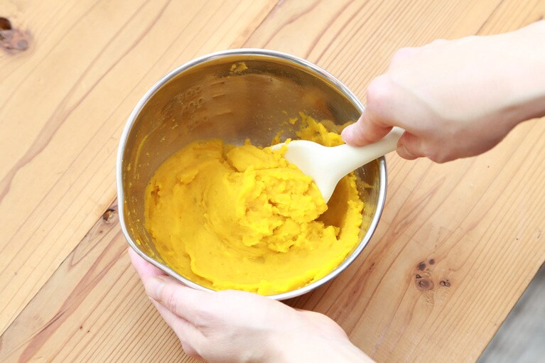 かぼちゃペーストできあがりの状態。