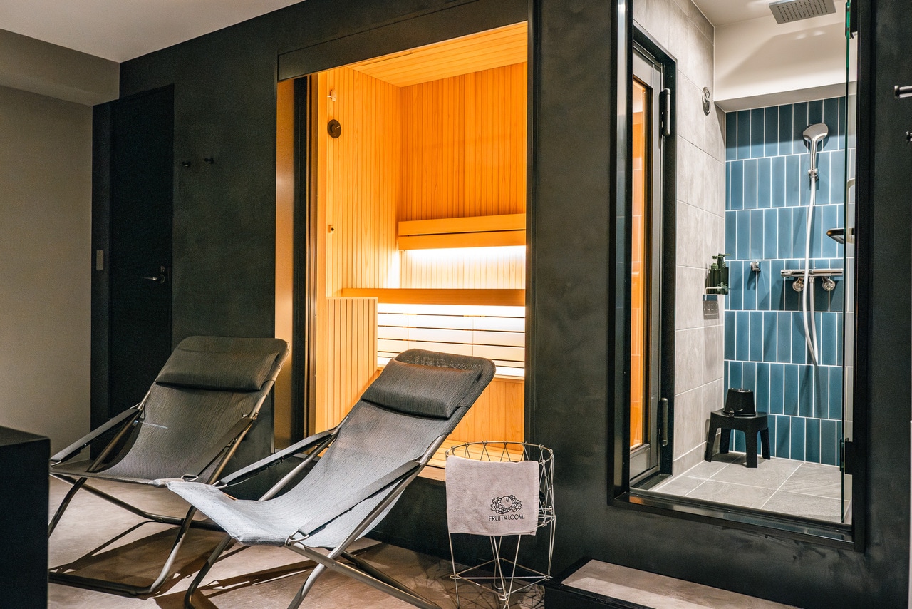 サウナ三昧の時間を過ごすことができる「サウナツインルーム」。