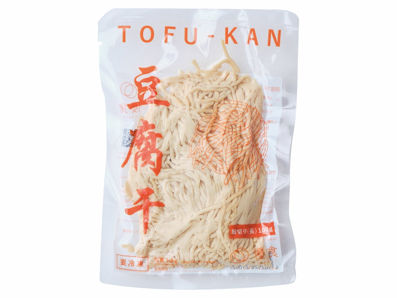 豆腐干 細切り（長・冷凍） 1袋100g入り・12袋セット 2,400円／優食