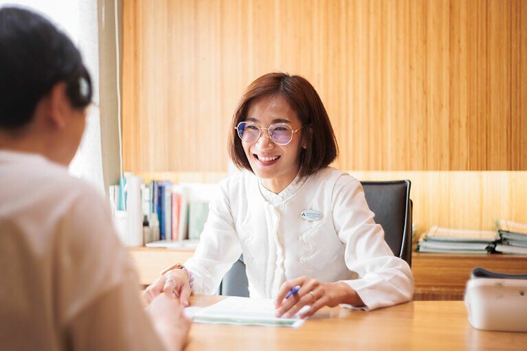 到着後はまずウェルネスアドバイザーによるコンサルテーションを。