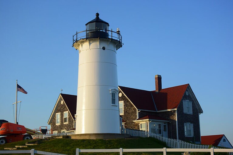 ノスタルジックなノブサカ灯台。ケープコッドには歴史や個性のある灯台がたくさんあります。