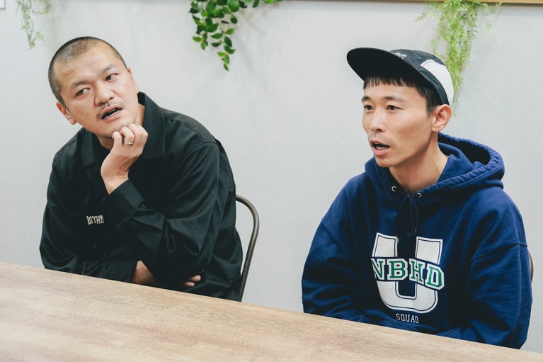 カミナリのおふたり。