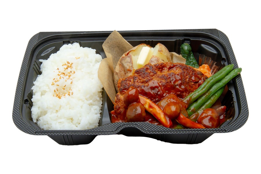 百年洋食ハンバーグ弁当 1,381円。