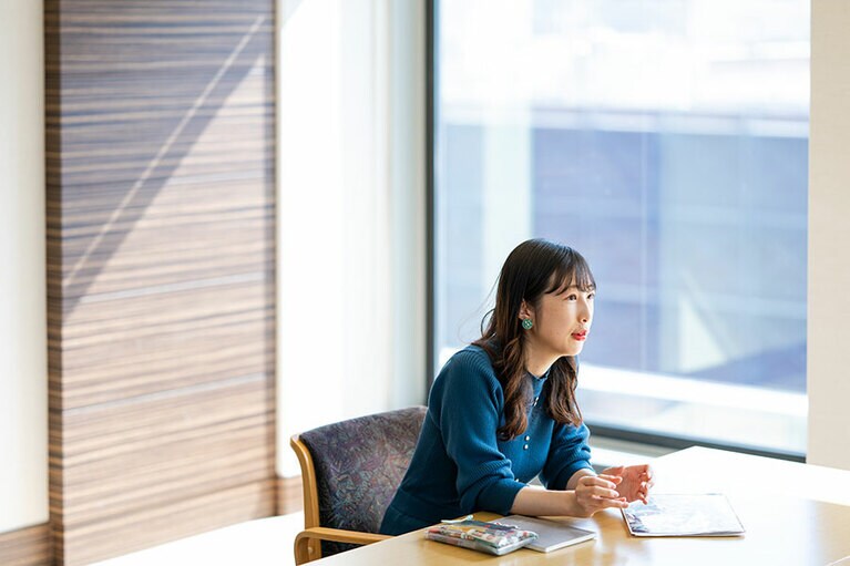 UHB北海道文化放送の二木佑香さん。