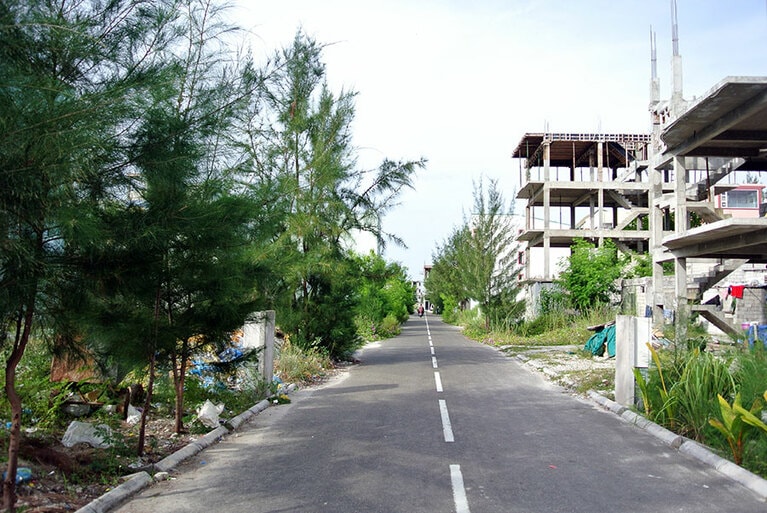 2016年の頃のフルマーレ。空地に建設中の建物があちこちに。
