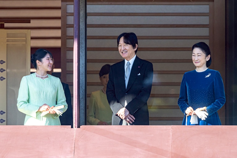 2025年、新年一般参賀での愛子さま　©文藝春秋