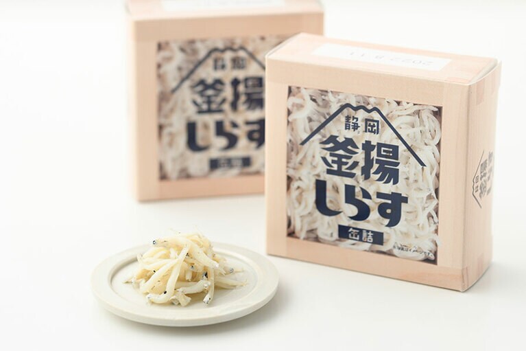 【静岡県】静岡釜揚しらす缶詰(40g) 各400円／山梨罐詰