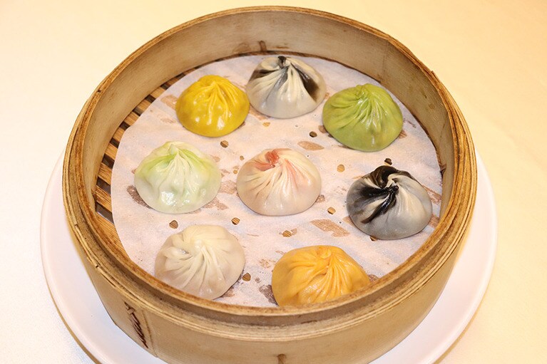 「七彩小籠包」は味も見た目も一級品！