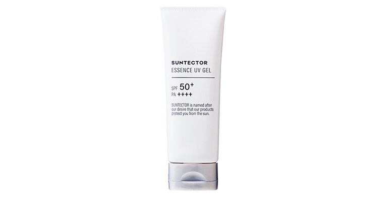 SUNTECTOR「エッセンスUVジェル」SPF50+･PA++++ UV耐水性★★ 70g 1,848円。＊アインズ＆トルペ限定商品。