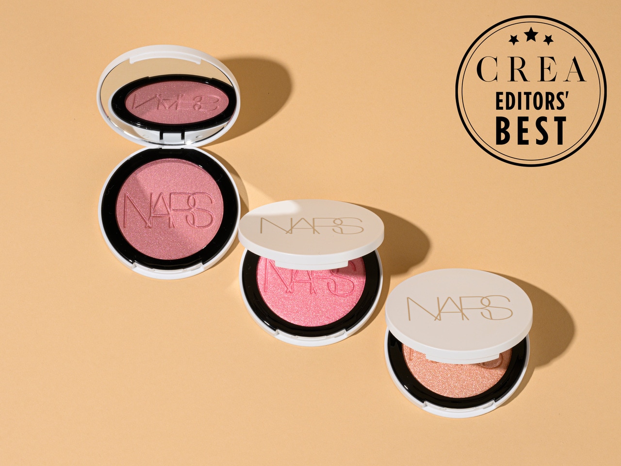 NARS ライトリフレクティング ルミナイジングブラッシュ（右から：04858、04859、04857）各6,490円／NARS JAPAN