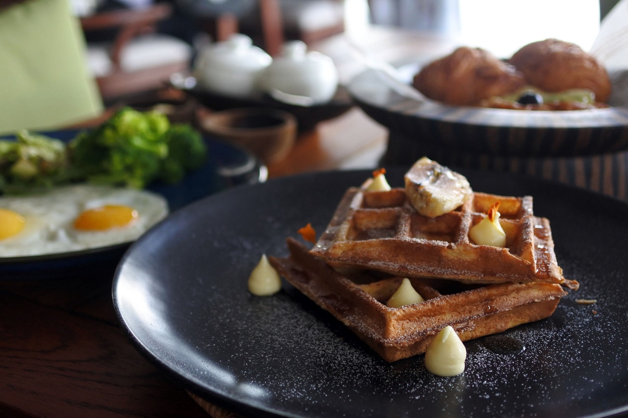 地元産の食材を使ったヘルシーなメニュー。