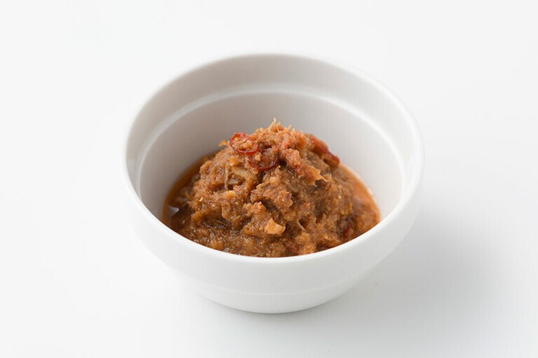 【鳥取県】寿製菓の「CRAB MEAT with Olive oil －かにのオリーブオイル漬け－」900円(100g)。