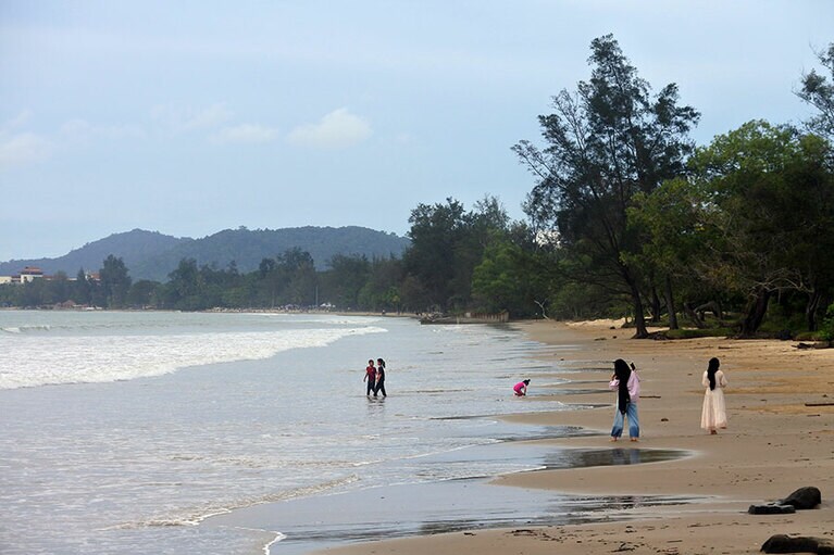 ビーチ3は屋台も何もない、素朴なビーチ。