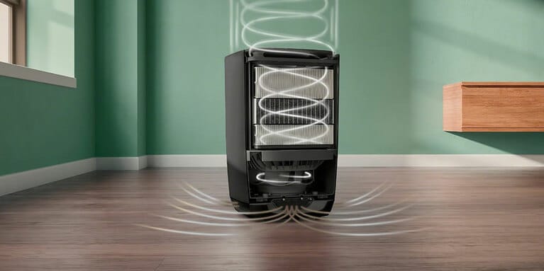 大型の3層構造フィルターを内蔵。