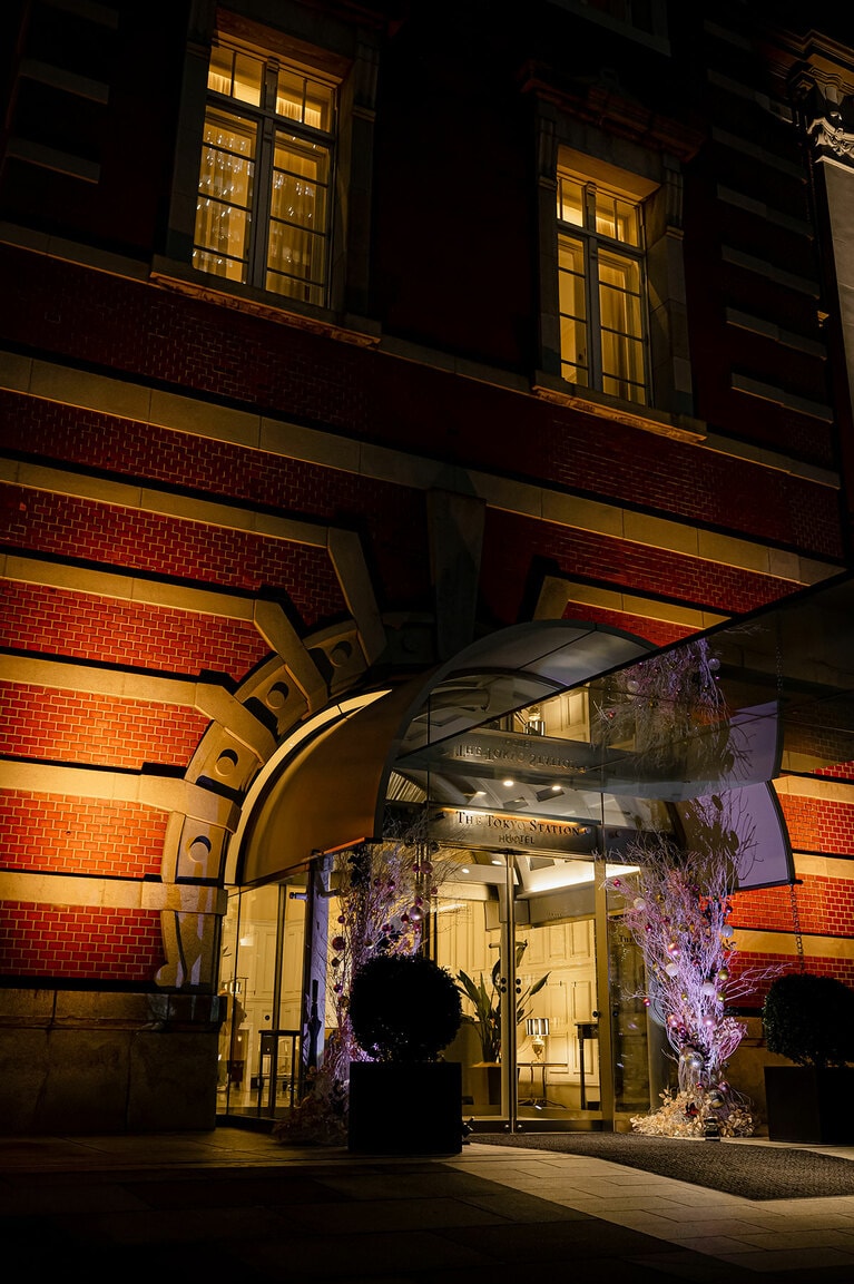 東京ステーションホテルのクリスマスツリー。