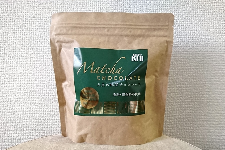 八女の抹茶チョコレート 100g 690円／成城石井