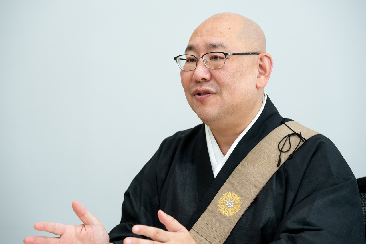 光照山蓮久寺の住職・三木大雲さん。