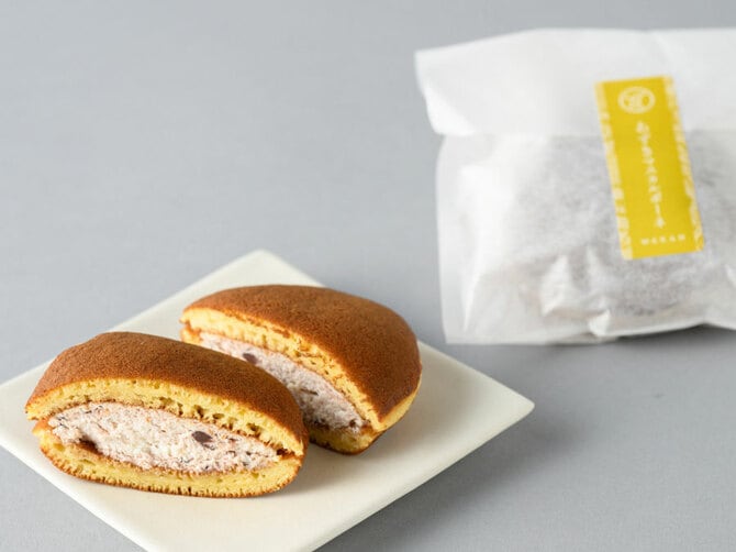 生どらやき あずきマスカルポーネ 529円（1個、テイクアウト）。※要冷蔵。