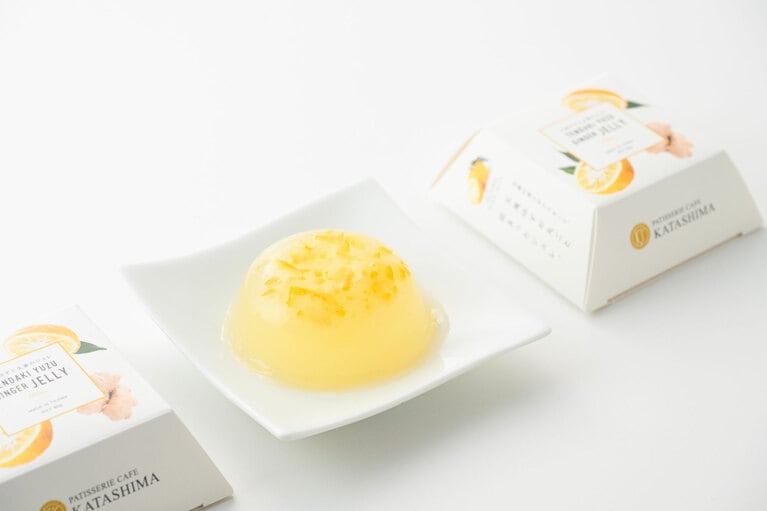 【兵庫県】天滝ゆずと生姜のジュレ 1,350円（80g×3個入）。※販売は～9月下旬まで／カタシマ