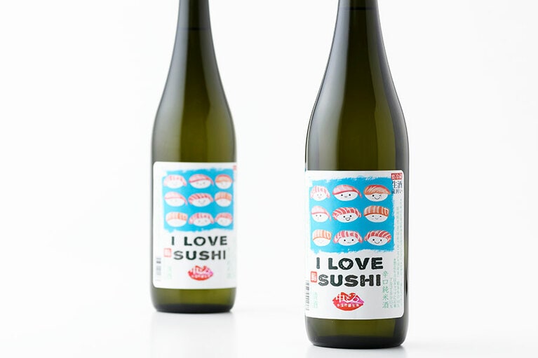 天吹 I LOVE SUSHI 辛口純米酒 各720ml 1,257円／天吹酒造