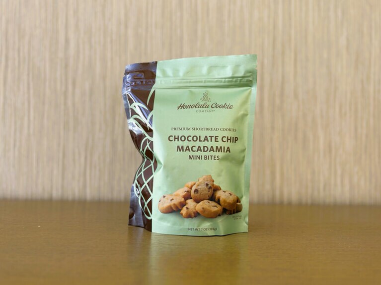 ホノルルクッキーカンパニーのひと口サイズのチョコチップクッキー。198g入り。