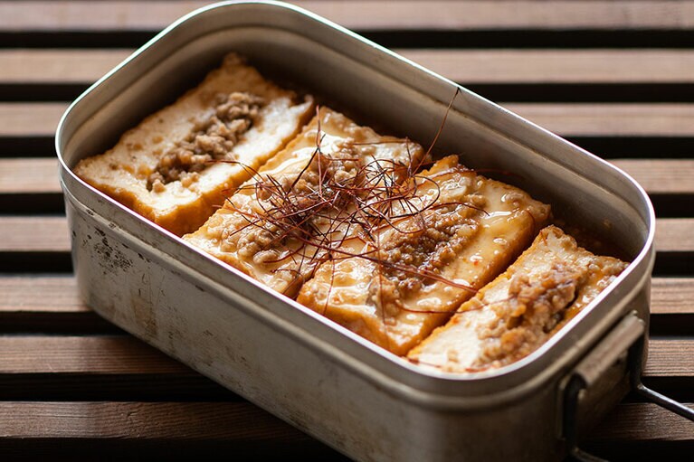 肉味噌がジュワッ！