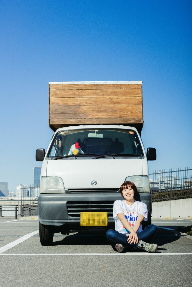憧れのバンライフ。写真提供：田中麻衣さん。