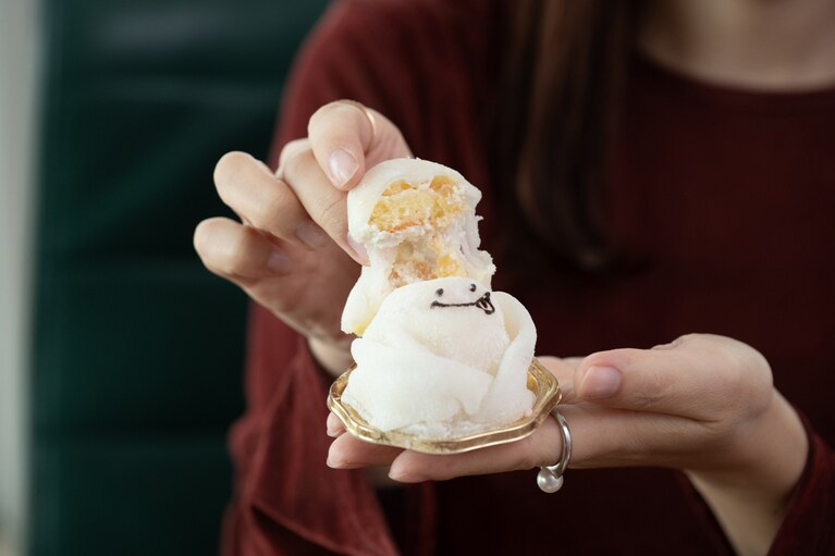 6時間ほど冷蔵庫で解凍すると、もちもちに。