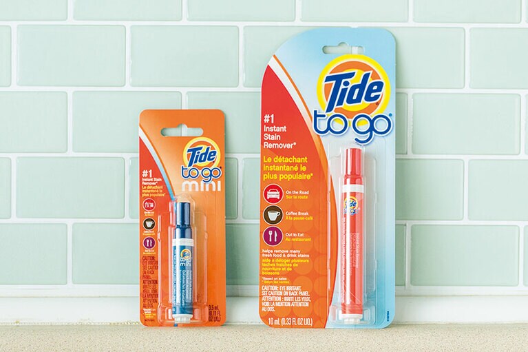 「Tide to go」のシミ抜きペン 各3.99ドル／ロングス・ドラッグス