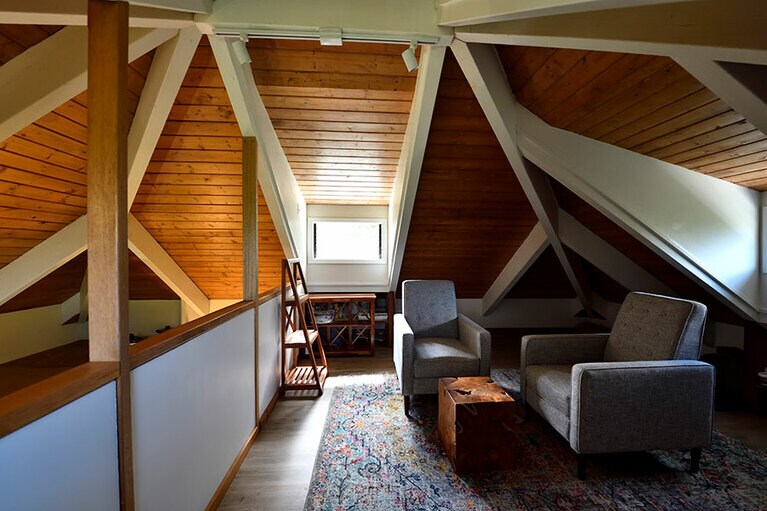 隠れ家チックなロフト。