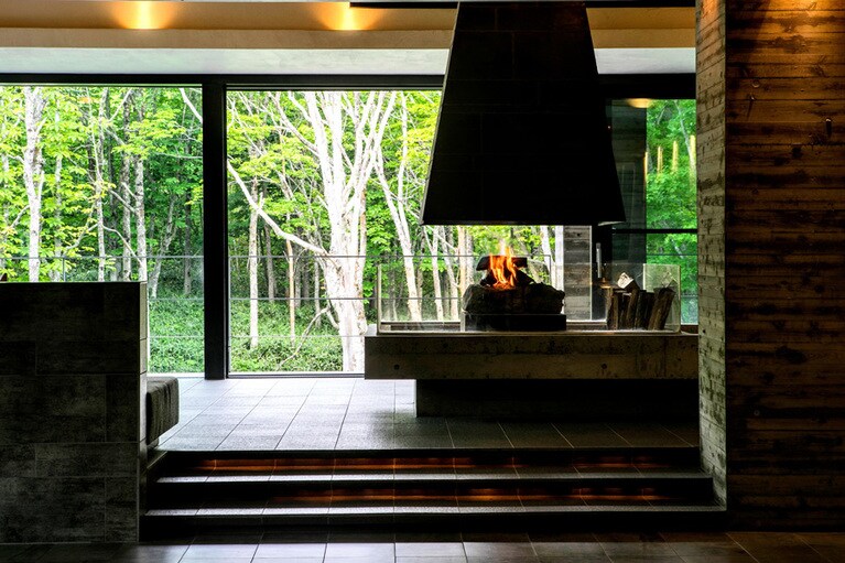 坐忘林［北海道／花園温泉］ロビー。