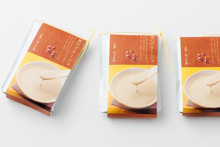 栗のポタージュ 各130g 540円(税込)／恵那川上屋