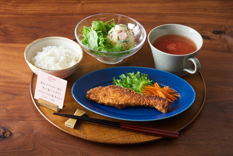 鮭のサクサクカレー焼き。