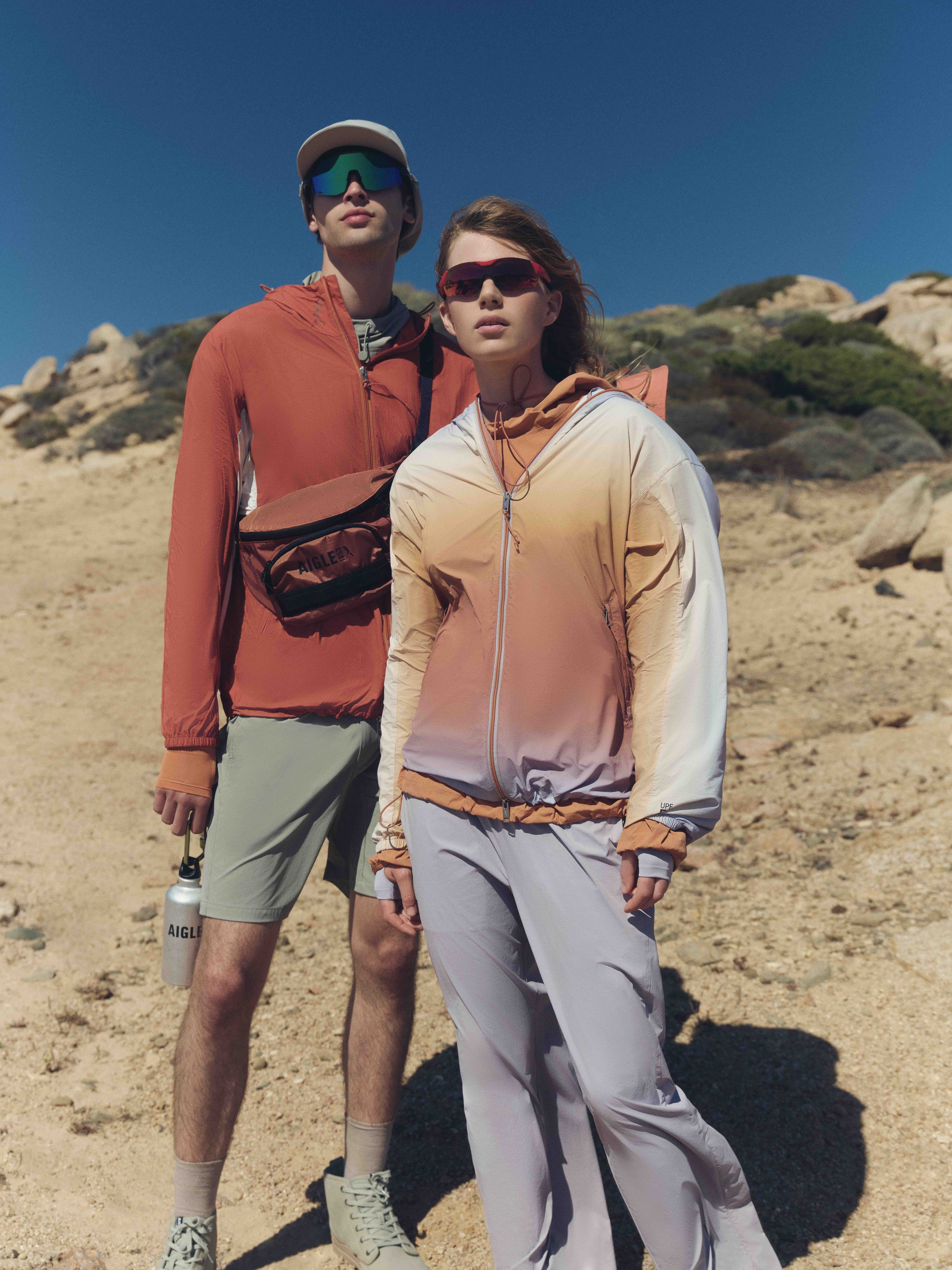 AIGLEの新コレクション「SolarPack（ソーラーパック）」は、撥水加工とUV-Cフィニッシュを組み合わせた機能性を持つ。