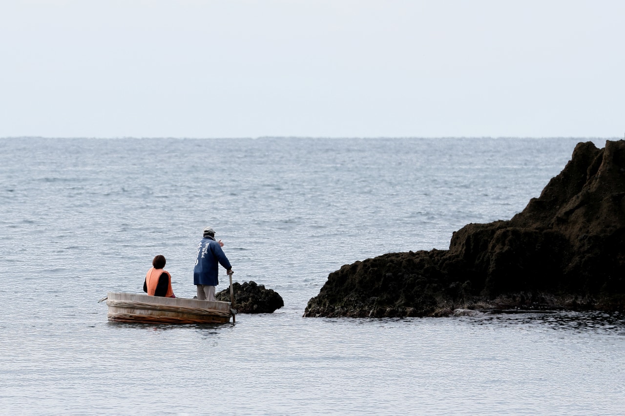 江戸時代後期に考案されたというたらい舟。