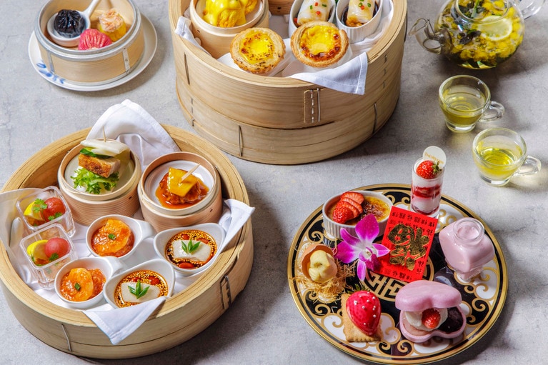 龍天門の飲茶アフタヌーンティー。