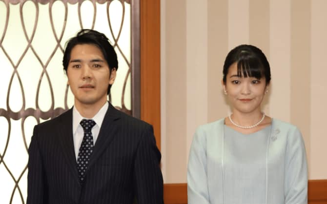 記者会見の後、2人は11月14日、ニューヨークに旅立った。 ©文藝春秋