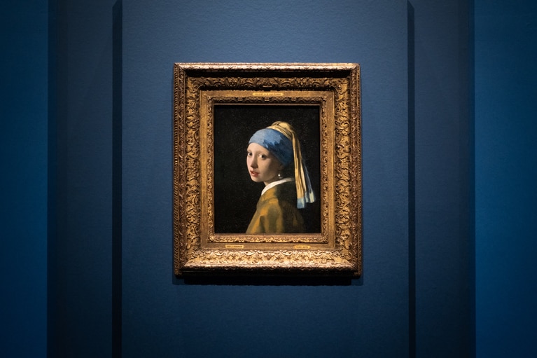 ヨハネス・フェルメール《真珠の耳飾りの少女》1665年頃。