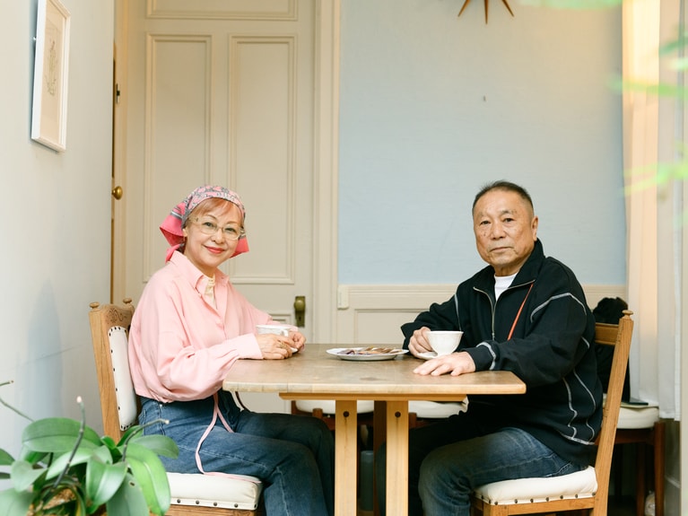 安野ともこさんと近田春夫さん。