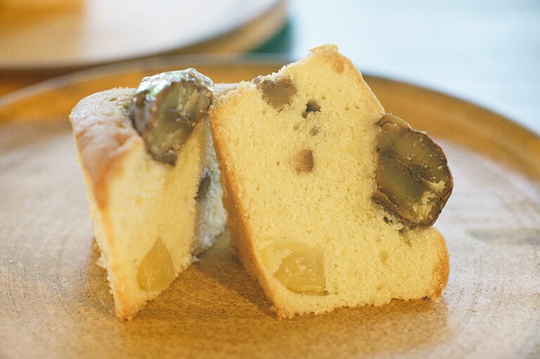 中にも栗がふんだんに。