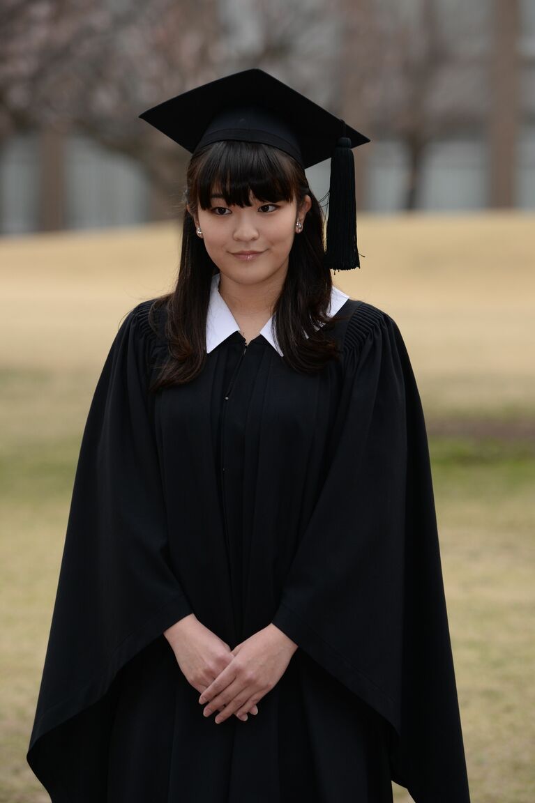 2014年、ICU卒業時の眞子さん　©JMPA