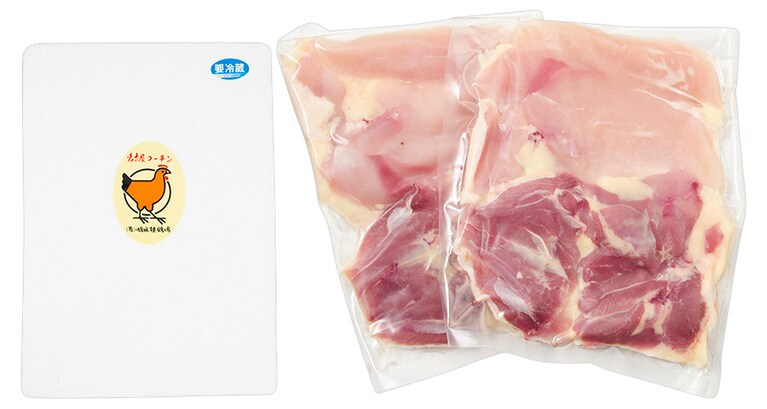 名古屋コーチン1羽セット もも肉2枚、むね肉2枚、ささみ2本 3,700円／稲垣種鶏場